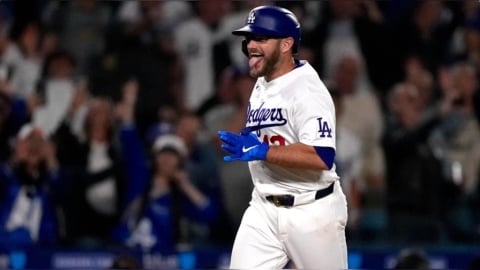 MLB(影)／孟西驚天三響砲封神之夜！隻手拯救道奇逆轉擊敗遊騎兵