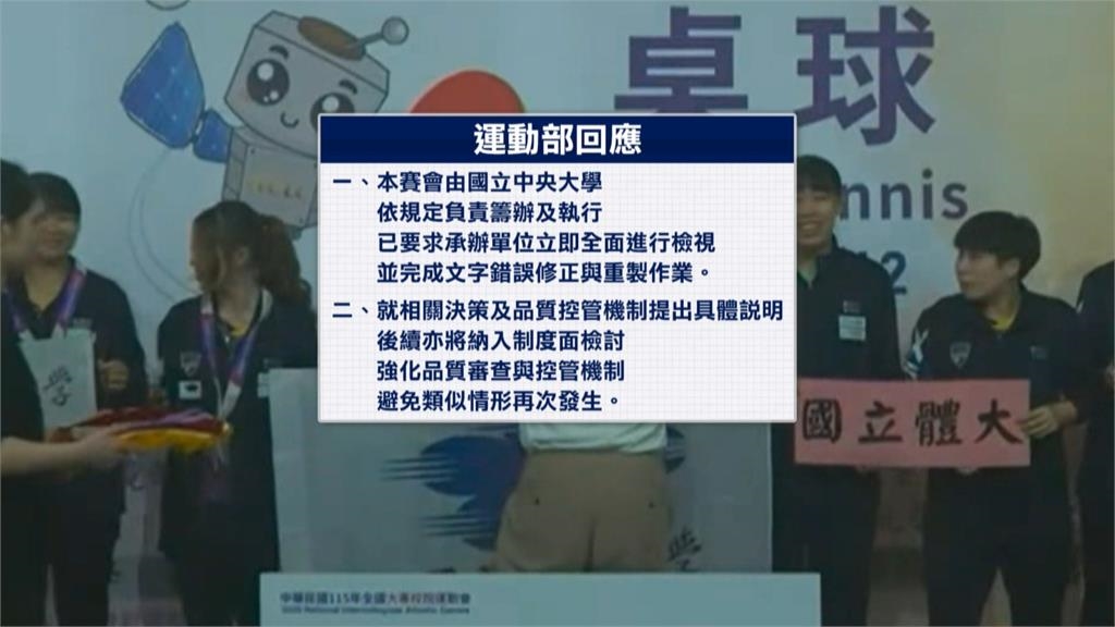 全大運獎牌「變木牌」還錯字！　選手怒批：一整年付出不值得