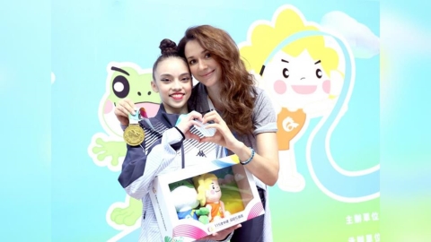 全中運/瑞莎12歲「台法混血」愛徒展露頭角!李昕霏韻律體操奪個人全能金牌