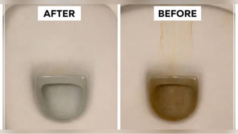 馬桶噁垢刷不掉！達人用「1粉末」輕鬆解決　對比照超驚人