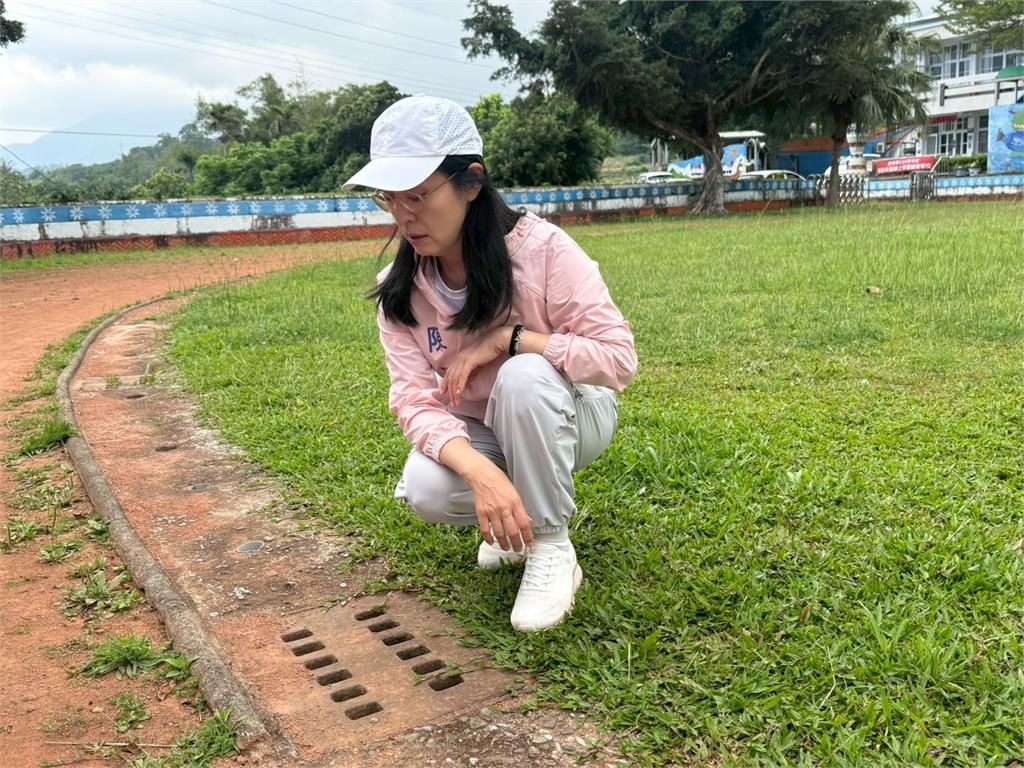 保障運動安全 陳瑩爭取千萬為小學打造標準PU跑道