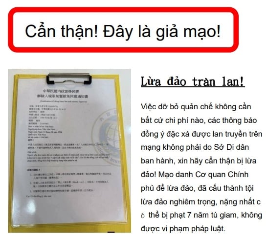 快新聞／解除入境管制「赦免同意書」？越南版瘋傳　移民署：假的！申請免費