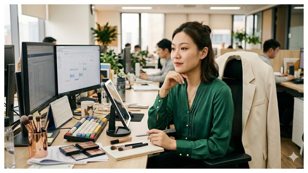 新同事妝容維持2週後「變臉」！網友淚認：打扮是對睡眠的不尊重