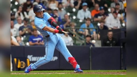 MLB(影)/19億台幣身價的岡本和真敲出關鍵安打!相隔14天後終於有打點進帳