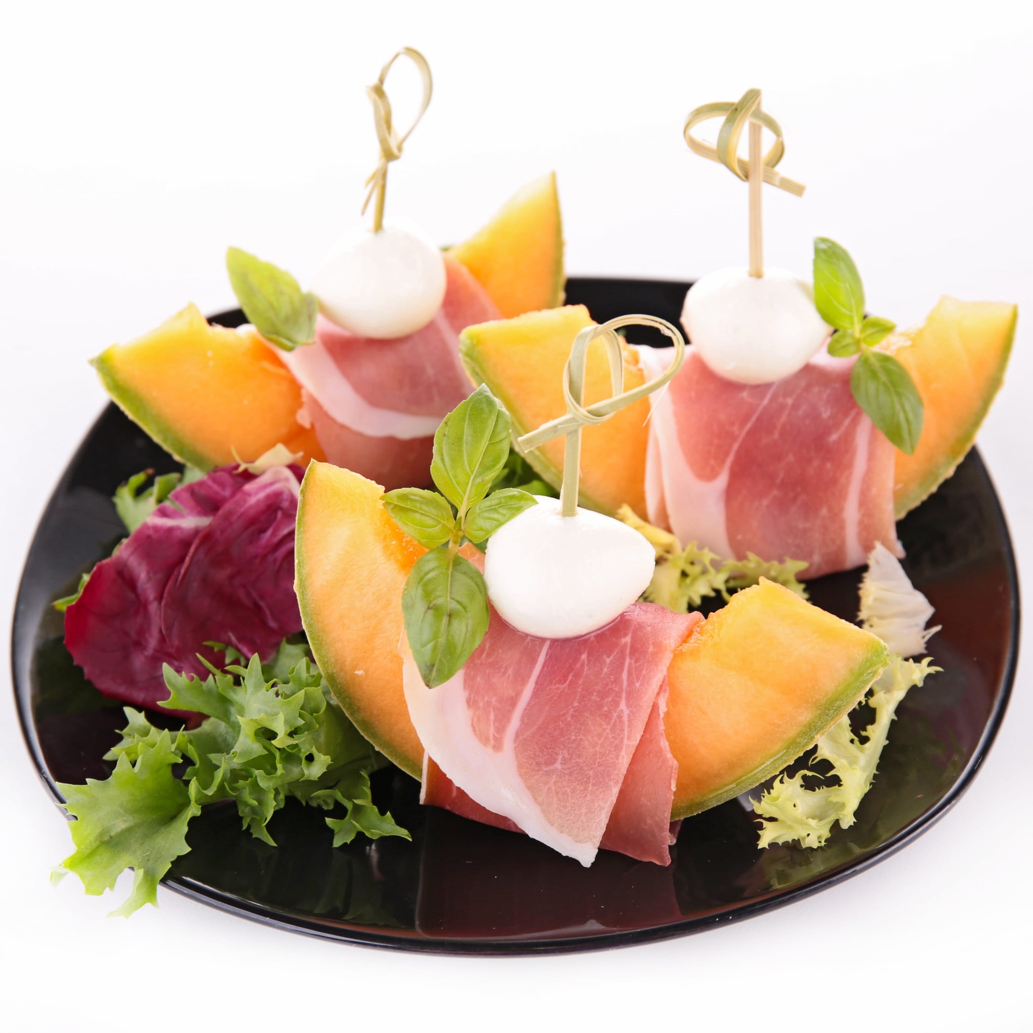 義大利風乾火腿蜜瓜串。圖/123RF圖庫