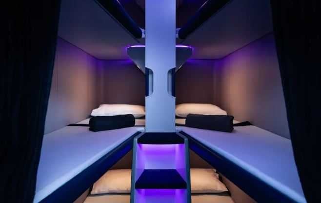 紐西蘭航空宣布將於新一代波音787-9 夢幻客機經濟艙推出睡眠艙服務。（圖／翻攝自Air New Zealand官網）