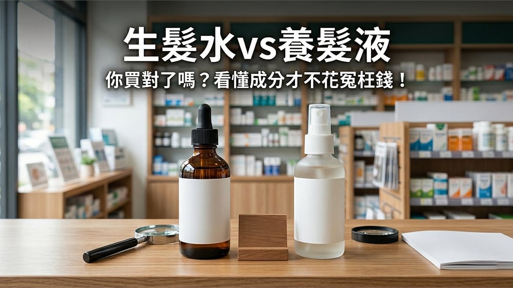 你選對了嗎？醫師教你認識生髮水與養髮液差異：從成分了解產品分類