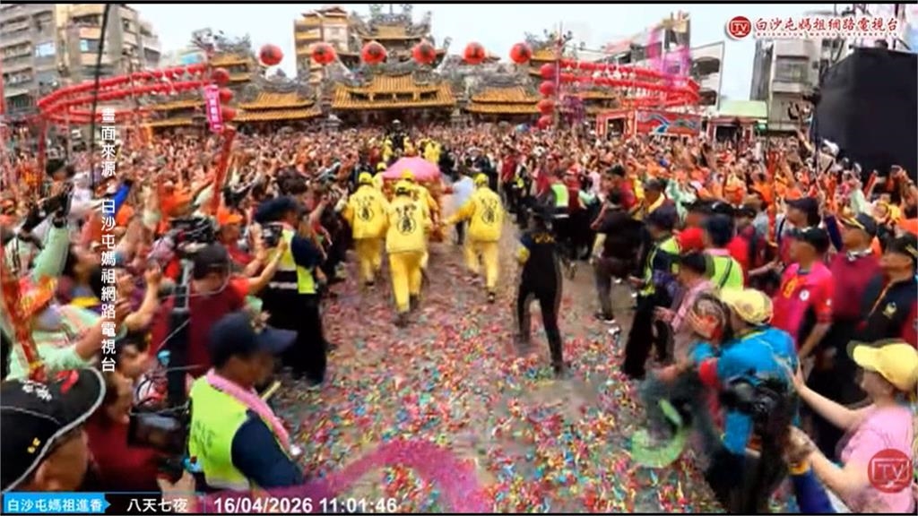 進喔！白沙屯媽祖抵北港朝天宮　數十萬信眾齊喊超震撼