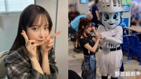 暗黑女神低調來台看棒球！引退後現身新莊棒球場「激萌狀態」掀球迷暴動