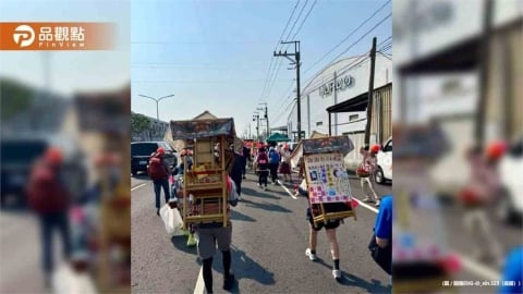 她向媽祖求男友成真!背10公斤神像還願