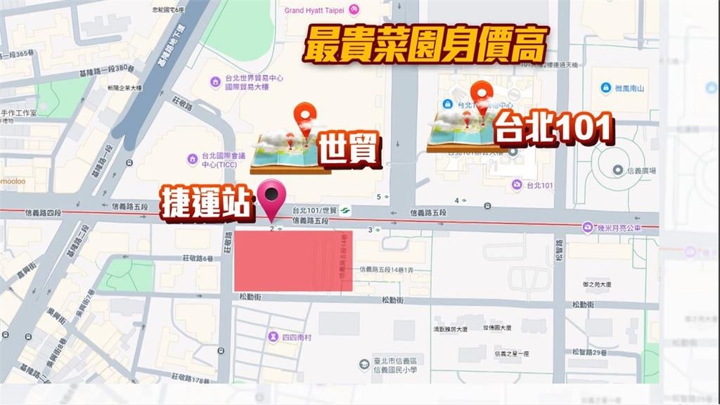 富邦霸氣買下信義區「最貴菜園」　每坪980萬賣出創天價