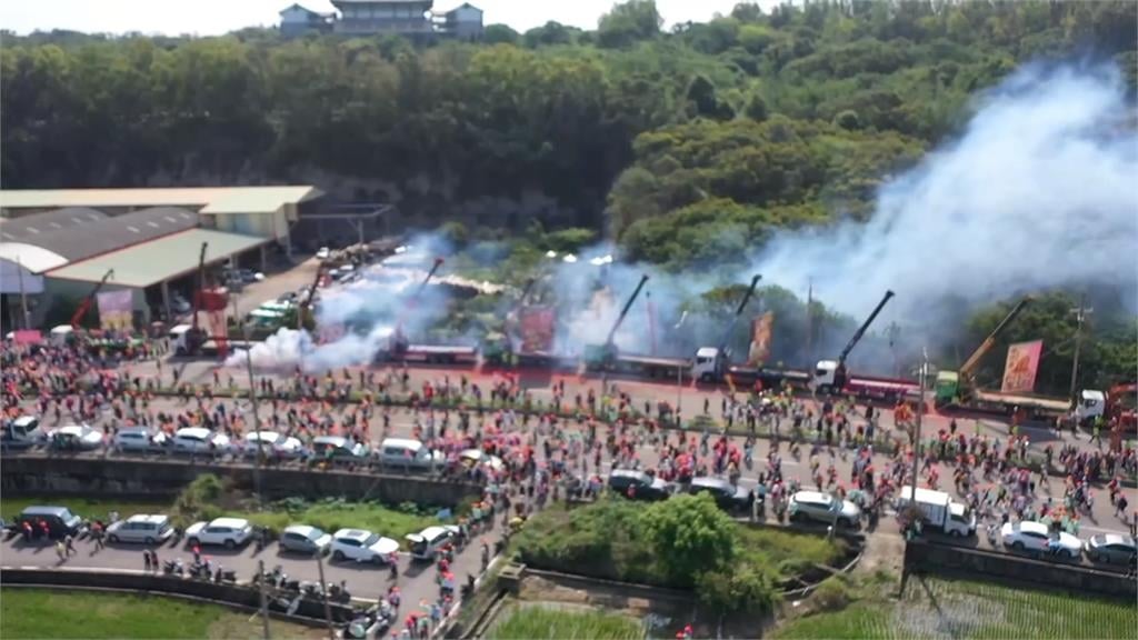 白沙屯媽祖進香進入尾聲 鑾轎回鑾抵達通霄 信徒熱情迎接