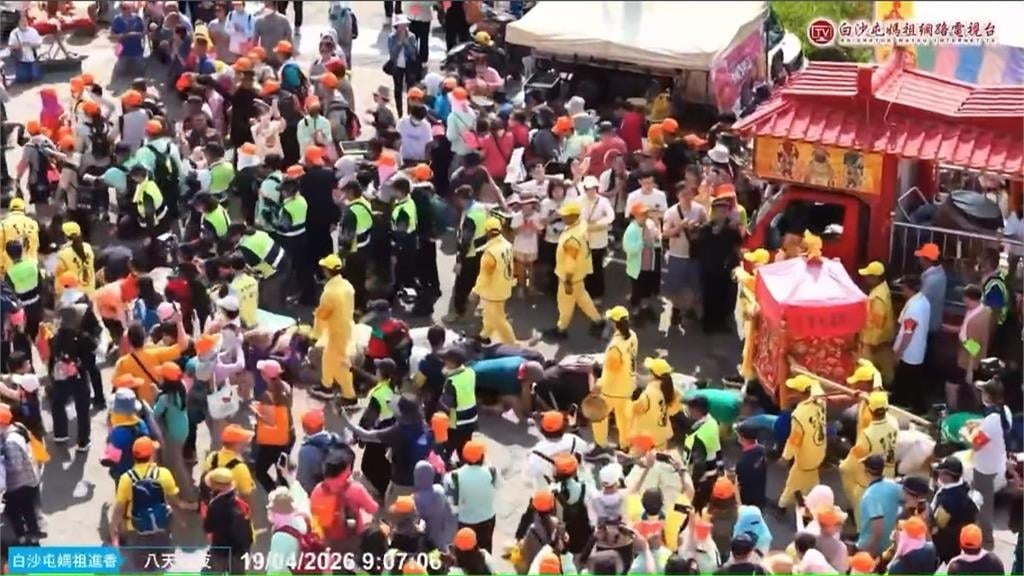 白沙屯媽祖進香進入尾聲 鑾轎回鑾抵達通霄 信徒熱情迎接