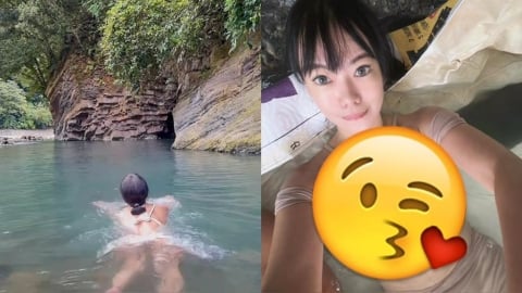 女網紅宜蘭秘境泡湯辣度爆表！邪惡比基尼俯拍視角網嗨：好好看...