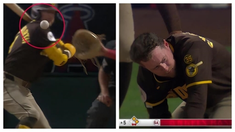 MLB(影)/155公里火球失控直衝打者臉部!驚悚觸身球嚇壞打者、捕手、主審三人