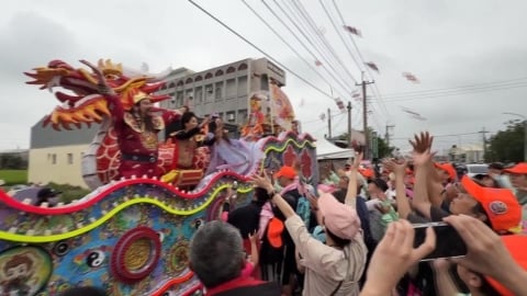 遊戲品牌挺媽祖進香　遊戲角色登藝閣車驚喜現身