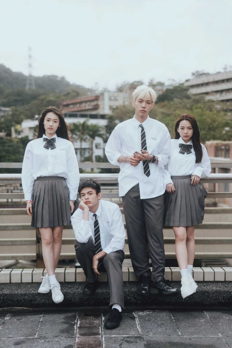 曾薀帆（右）首度挑戰演戲，拍攝電影《無法計算的青春》。（圖／柒拾陸號原子提供）