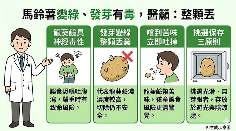 進口馬鈴薯食安爭議　食藥署：雙重檢驗「發芽腐敗整顆丟」