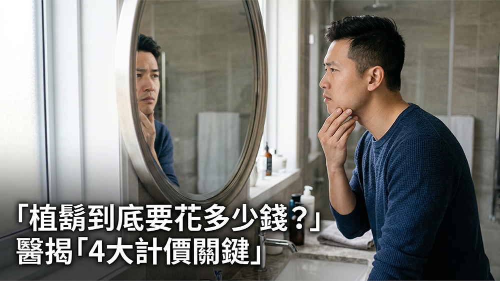 植鬍到底要花多少錢？醫揭「4大計價關鍵」及常見三大蓄鬍方法比較 