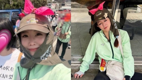 謝忻連3年跟隨白沙屯進香！這1幕遭嗆「對媽祖不敬」…本人急道歉：明年會別手臂