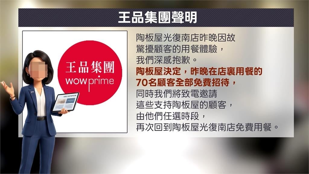 陶板屋廚房火警急疏散85人　王品：當晚免單+免費招待一次