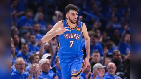 NBA(影)／霍姆葛倫首節演出超精彩壓哨3分球！雷霆季後賽首戰輕取太陽