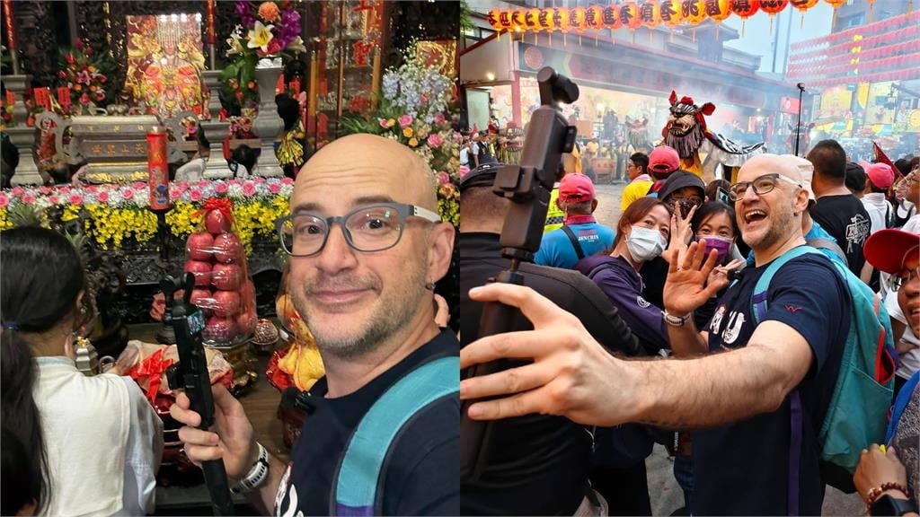 「台灣女婿」參加遶境！等2小時「再幫大甲媽扛轎」發聲：已是台灣的一部分