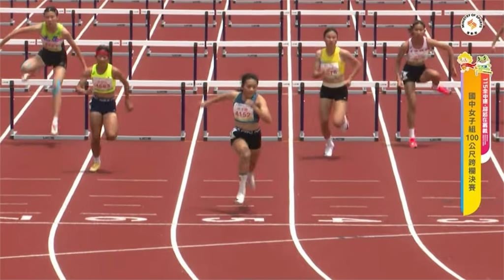 全中運／林子婕國女100公尺跨欄完成三連霸！從預賽到決賽3破U18全國紀錄