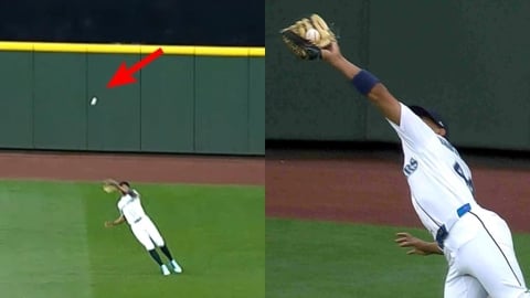 MLB(影)／173公里的蝴蝶球？水手球星「超神反拉」沒收運動家重砲怪異路徑飛球