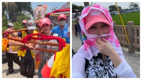 捕獲野生「本土劇女神」護轎大甲媽！「零偽裝」穿搭釣本人親回1句