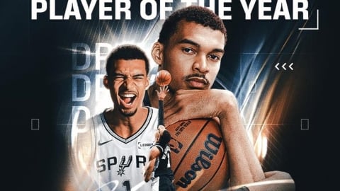 NBA(影)／毋庸置疑！22歲文班亞馬「全票當選」年度防守球員「寫多項史上第一」