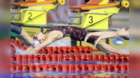 游泳(影)／台日混血新生代「仰后」誕生！張雅佳全中運狂掃3金　泳池全面制霸