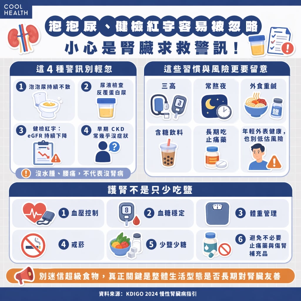 泡泡尿、健檢紅字最容易被忽略 卻可能是腎在求救