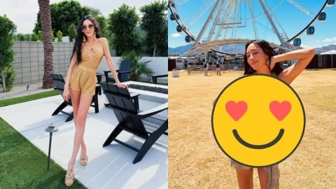 49歲關穎出國脫了「深V開到肚臍」　中門大開整片肉色全看光辣到犯規！