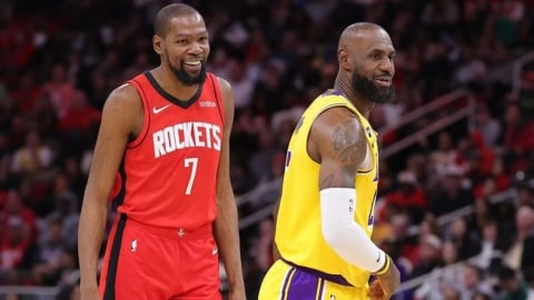 NBA(影)／死神要上場了！火箭杜蘭特擺脫膝傷　季後賽G2回歸同場對決湖人詹皇