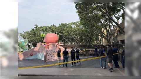男子陳屍板橋某公園溜滑梯嚇壞民眾　警封鎖現場排除外力介入
