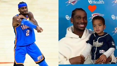 NBA(影)／SGA斬獲年度關鍵先生！決勝冷酷無情、獲獎帶娃「講掰掰」萌翻外媒