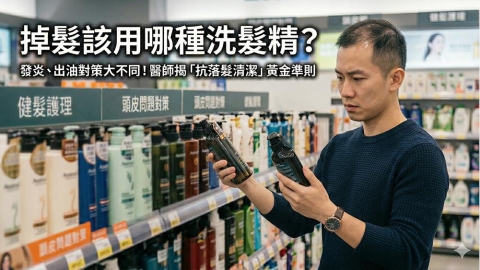 掉髮該怎麼選洗髮精?發炎與出油狀況差異解析:醫師說明頭皮清潔原則