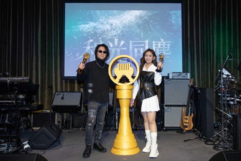 陳建寧現身為劉恩君站台。（圖／金牌娛樂提供）