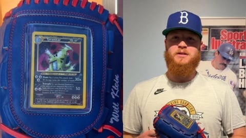 MLB(影)／棒生我夢！道奇右投圓夢獲「班吉拉特製手套」　嗨翻直呼這輩子最瘋狂