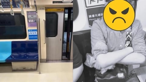 黑框男北捷車廂抽電子煙！女勸阻被噴煙挑釁網見「這1幕」氣炸喊告