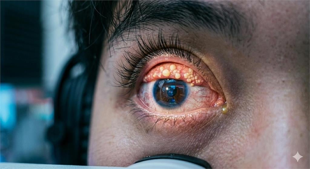 緊盯螢幕練電競…雙眼竟長「千顆結石」！眨眼狂磨傷眼球…醫曝「關鍵成因」