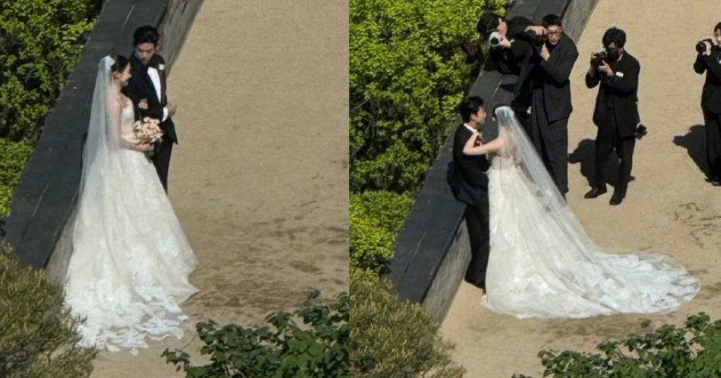玉澤演婚禮現場照。（圖／翻攝自微博）