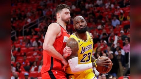 NBA(影)／詹皇超狂三分率湖人挺進延長賽！氣勢壓垮火箭系列賽取3比0聽牌