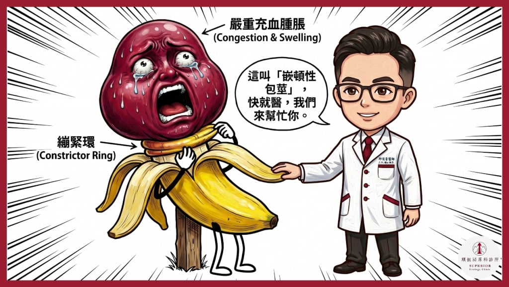 包皮卡住無法回復？醫師帶你認識嵌頓性包莖的常見情況與就醫時機