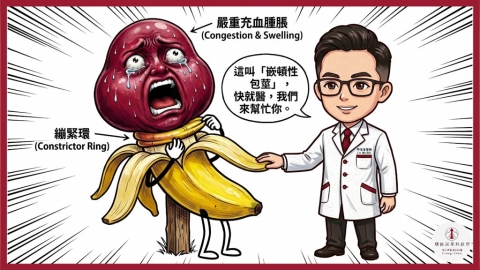包皮卡住無法回復?醫師帶你認識嵌頓性包莖的常見情況與就醫時機