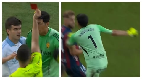 足球(影) ／守門員化身一拳超人！領紅牌超不爽使出「致命重捶」場上慘成大亂鬥