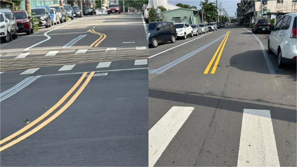 南投文化路「超鬼S型雙黃標線」掀亂！狂縮路幅「騎士被逼到」險撞進民宅