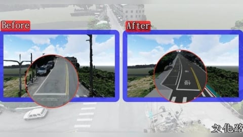 南投文化路「超鬼S型雙黃標線」掀亂！狂縮路幅「騎士被逼到」險撞進民宅