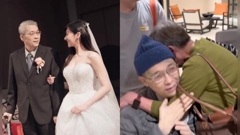 林逸欣爸癌逝！4個月前「坐輪椅暴瘦現身」妻當場淚崩緊抱：要一直陪我…